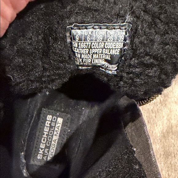 Skechers Women's Black Lace-Up Fleece Winter Boots - Picture 6 of 6